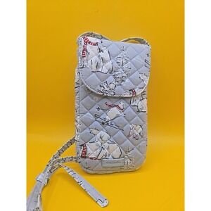Vera Bradley Cellphone Crossbody Beary Merry Holiday Polar Bear